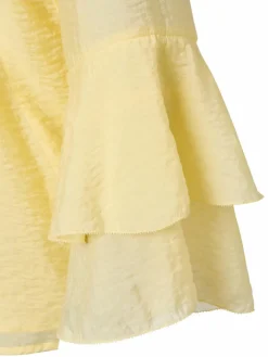 zero Blusen*Damen Blusenshirt zitrone uni