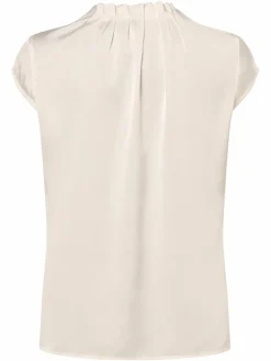 comma Blusen*Damen Blusenshirt ecru uni