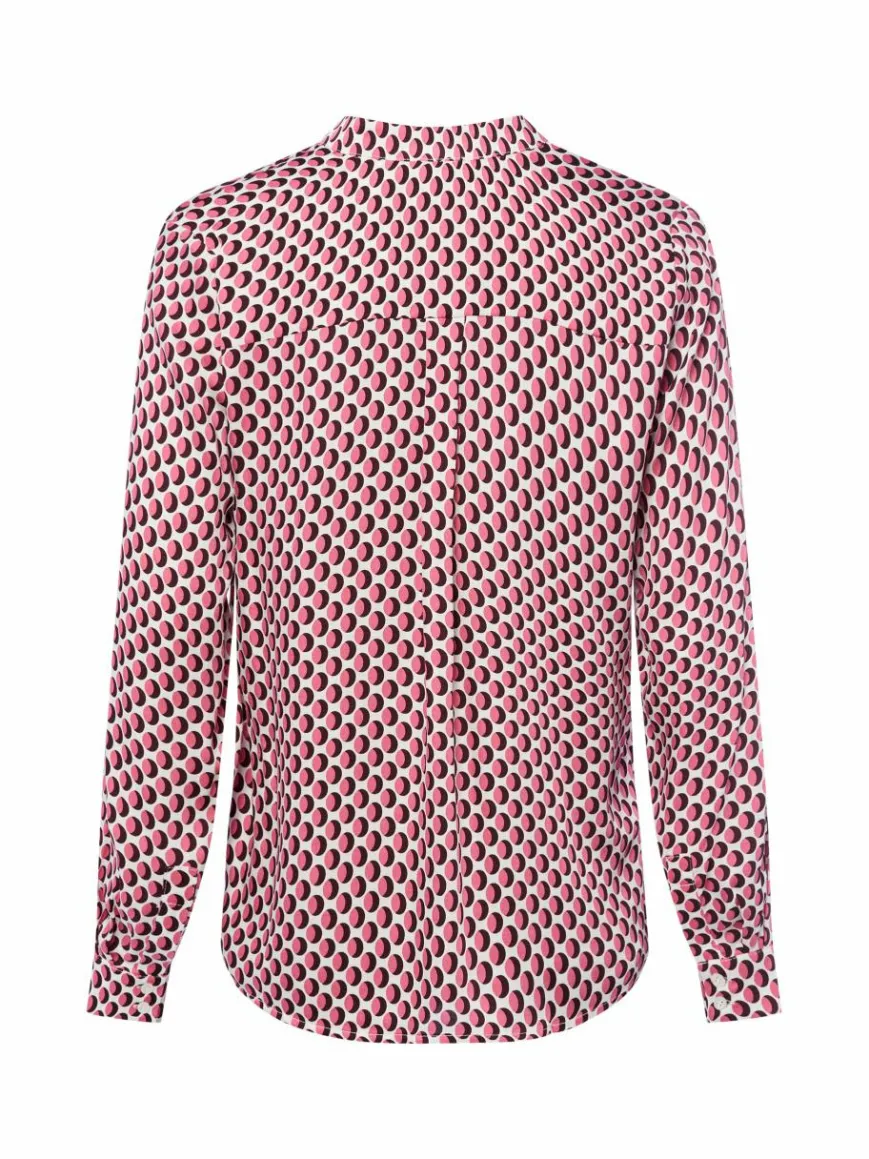 More & More Blusen*Damen Blusenshirt pink weiß gemustert