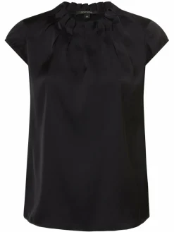 comma Blusen*Damen Blusenshirt marine uni