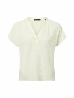 zero Blusen*Damen Blusenshirt ecru strukturiert