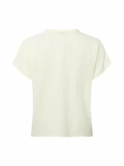 zero Blusen*Damen Blusenshirt ecru strukturiert