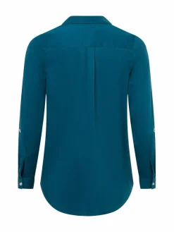 Marie Lund Blusen*Damen Blusenshirt petrol uni