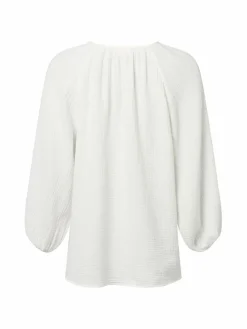 s.Oliver Blusen*Damen Blusenshirt weiß uni