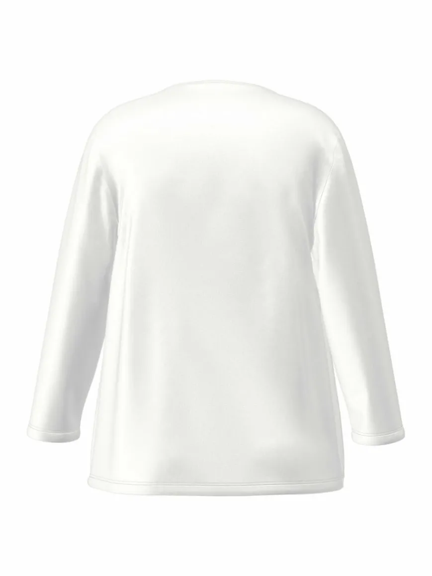 Frank Walder Blusen*Damen Blusenshirt ecru weiß uni