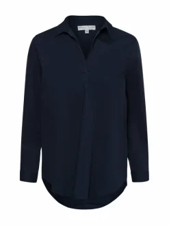 Marie Lund Blusen*Damen Blusenshirt marine uni