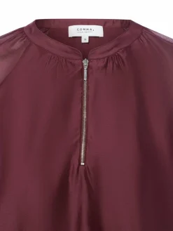 comma casual identity Blusen*Damen Blusenshirt bordeaux uni