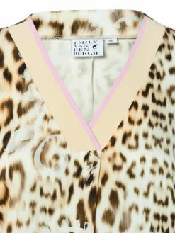 Emily van den Bergh Blusen*Damen Blusenshirt beige braun gemustert