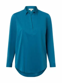 Marie Lund Blusen*Damen Blusenshirt blau uni