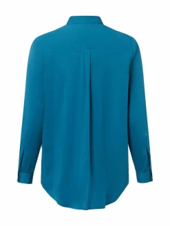 Marie Lund Blusen*Damen Blusenshirt blau uni