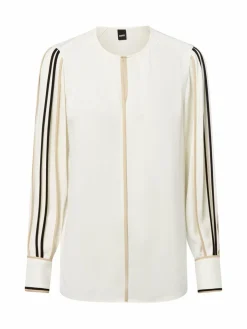 BOSS Blusen*Damen Blusenshirt - Banariah ecru uni