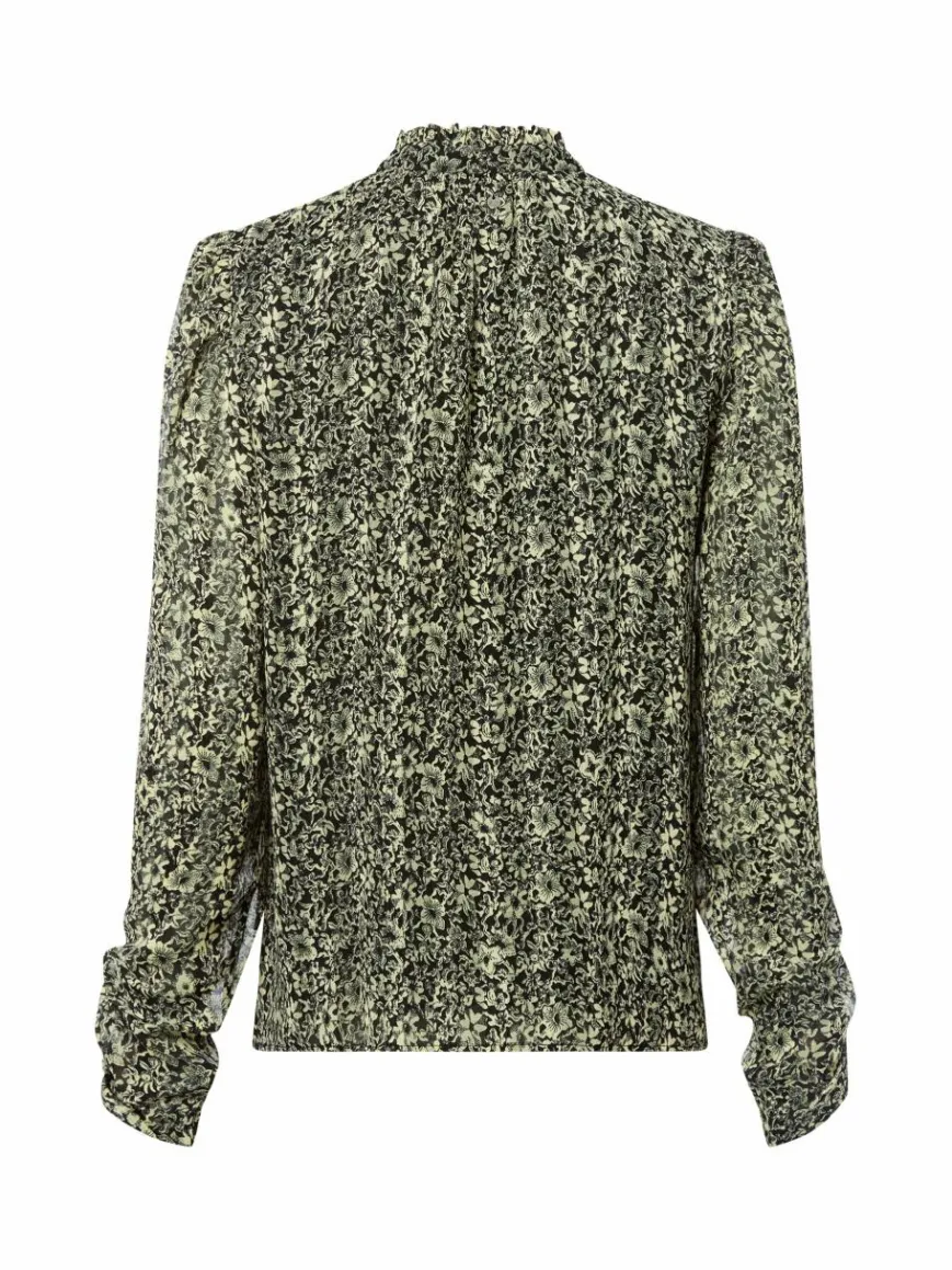 BOSS Orange Blusen*Damen Blusenshirt - Berodeo schwarz vanille gemustert