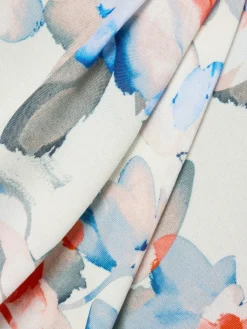 Franco Callegari Blusen*Damen Blusenshirt - Carry weiß koralle gemustert