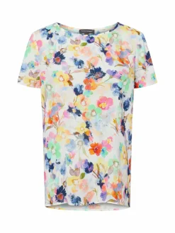 Franco Callegari Blusen*Damen Blusenshirt - Carry weiß mehrfarbig gemustert