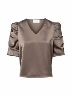 Neo Noir Blusen*Damen Blusenshirt - Elba taupe uni