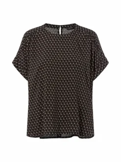 Opus Blusen*Damen Blusenshirt - Femka london schilf marine gemustert