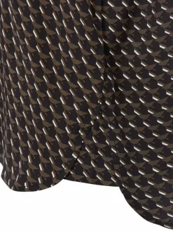 Opus Blusen*Damen Blusenshirt - Femka london schilf marine gemustert