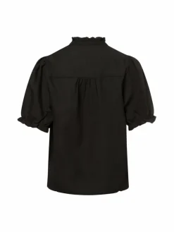 Neo Noir Blusen*Damen Blusenshirt - Odesa schwarz uni