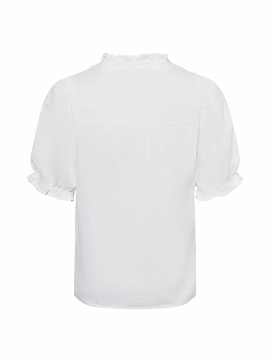 Neo Noir Blusen*Damen Blusenshirt - Odesa weiß uni