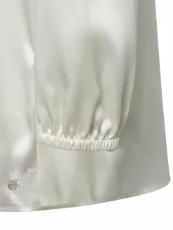 Marc Cain Collections Blusen*Damen Blusenshirt aus Seide ecru uni