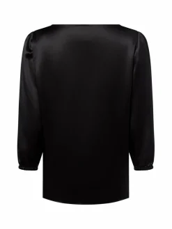 Marc Cain Collections Blusen*Damen Blusenshirt aus Seide schwarz uni
