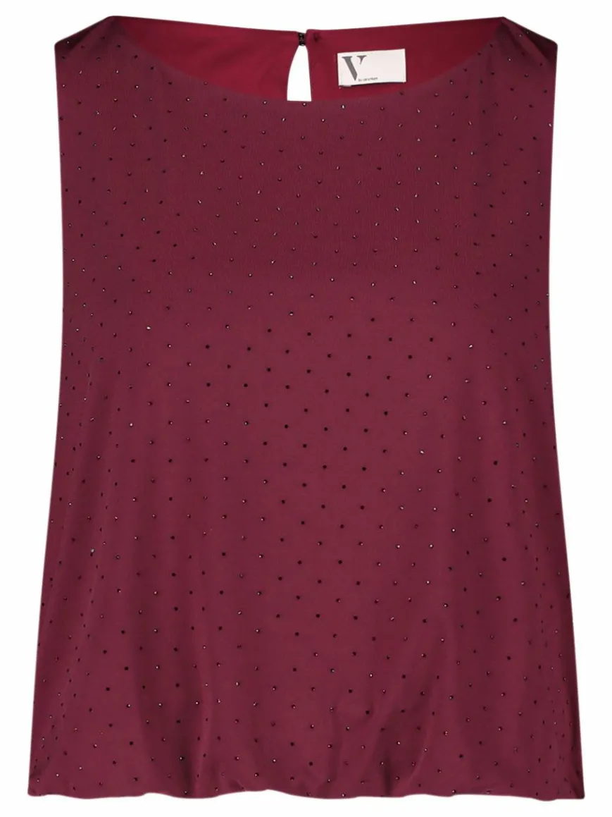 Vera Mont Blusen*Damen Blusentop bordeaux uni