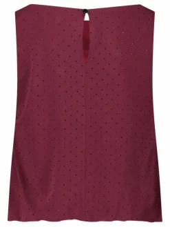 Vera Mont Blusen*Damen Blusentop bordeaux uni