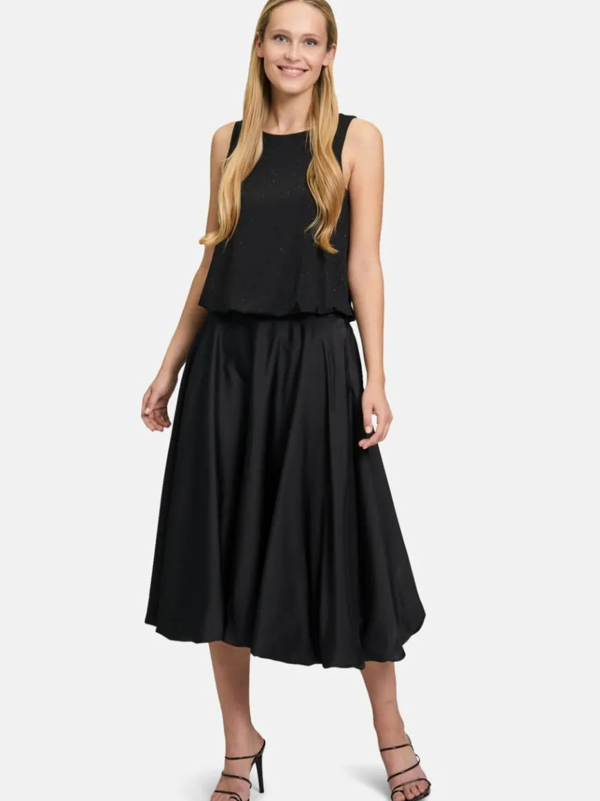 Vera Mont Blusen*Damen Blusentop schwarz uni