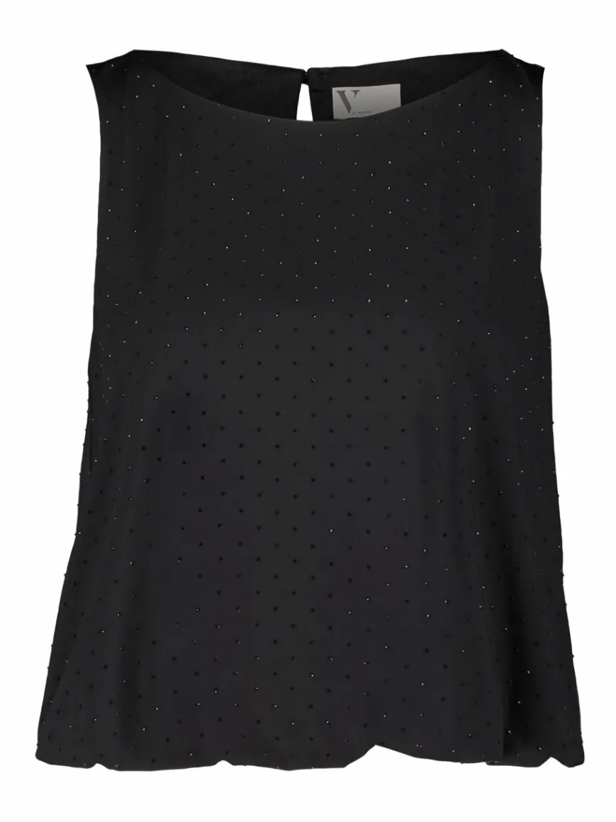 Vera Mont Blusen*Damen Blusentop schwarz uni
