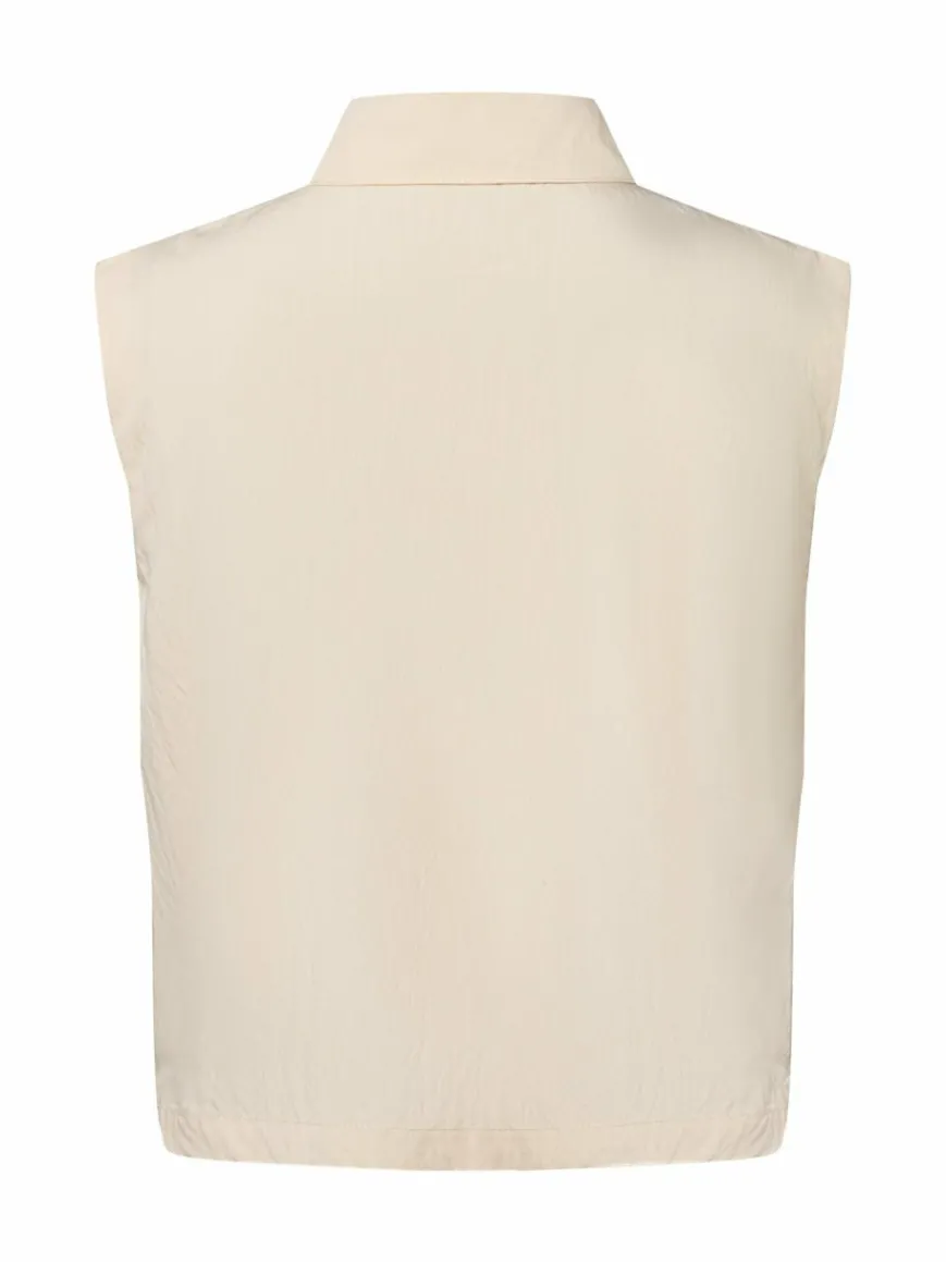 zero Blusen*Damen Blusentop beige uni