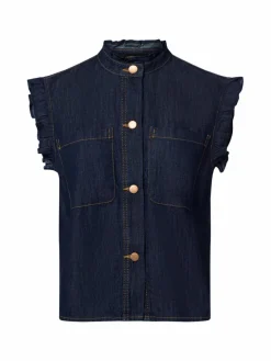 More & More Blusen*Damen Blusentop denim uni