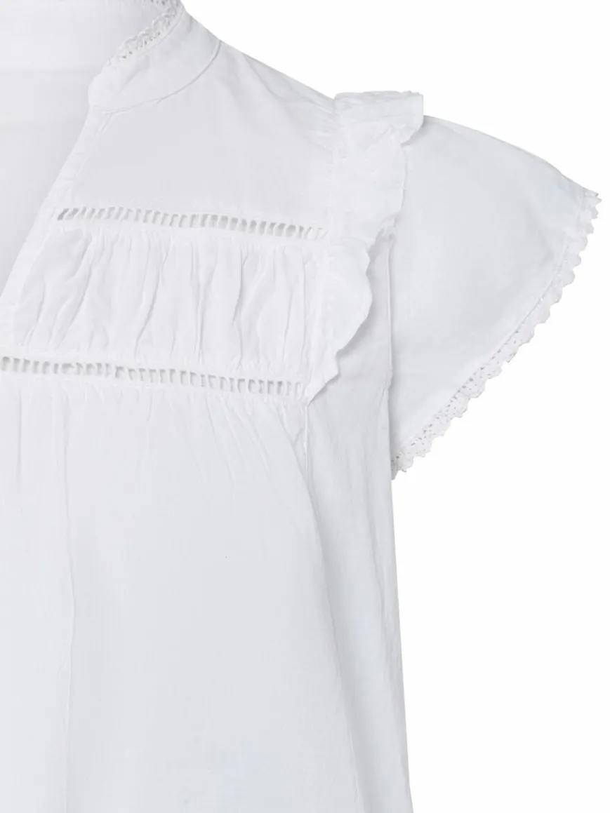 soyaconcept® Blusen*Damen Blusentop - Caliste weiß uni