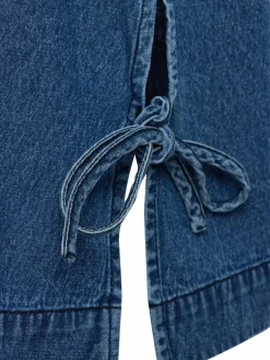 Neo Noir Blusen*Damen Blusentop - Svetlana denim uni