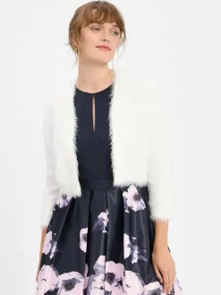 VM Pullover & Strickjacken*Damen Bolero weiß uni