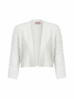 VM Pullover & Strickjacken*Damen Bolero weiß uni