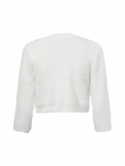 VM Pullover & Strickjacken*Damen Bolero weiß uni