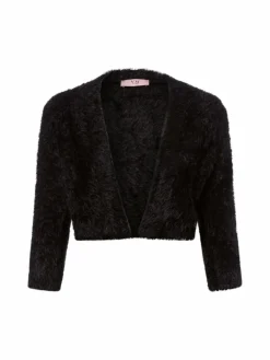 VM Pullover & Strickjacken*Damen Bolero schwarz uni