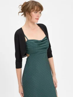 VM Blazer*Damen Bolero schwarz uni