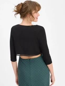 VM Blazer*Damen Bolero schwarz uni