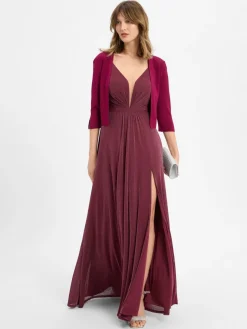 Vera Mont Pullover & Strickjacken*Damen Bolero aubergine uni