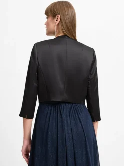 Marie Lund Blazer*Damen Bolero schwarz uni