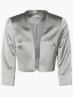 Marie Lund Blazer*Damen Bolero silber uni