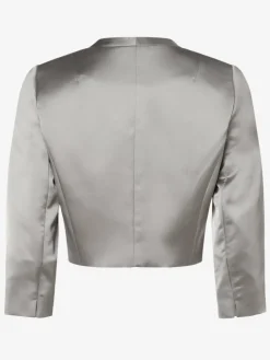 Marie Lund Blazer*Damen Bolero silber uni