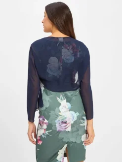 Swing Pullover & Strickjacken|Schals & Tücher*Damen Bolero marine uni