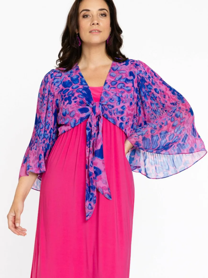 YOEK Blazer*Damen Bolero rosa bedruckt