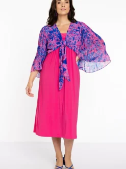 YOEK Blazer*Damen Bolero rosa bedruckt