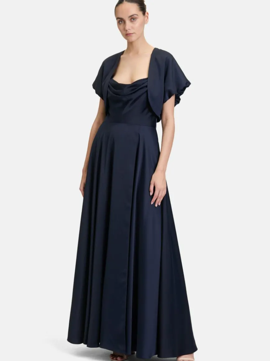 Vera Mont Blazer*Damen Bolero-Jacke marine blau uni