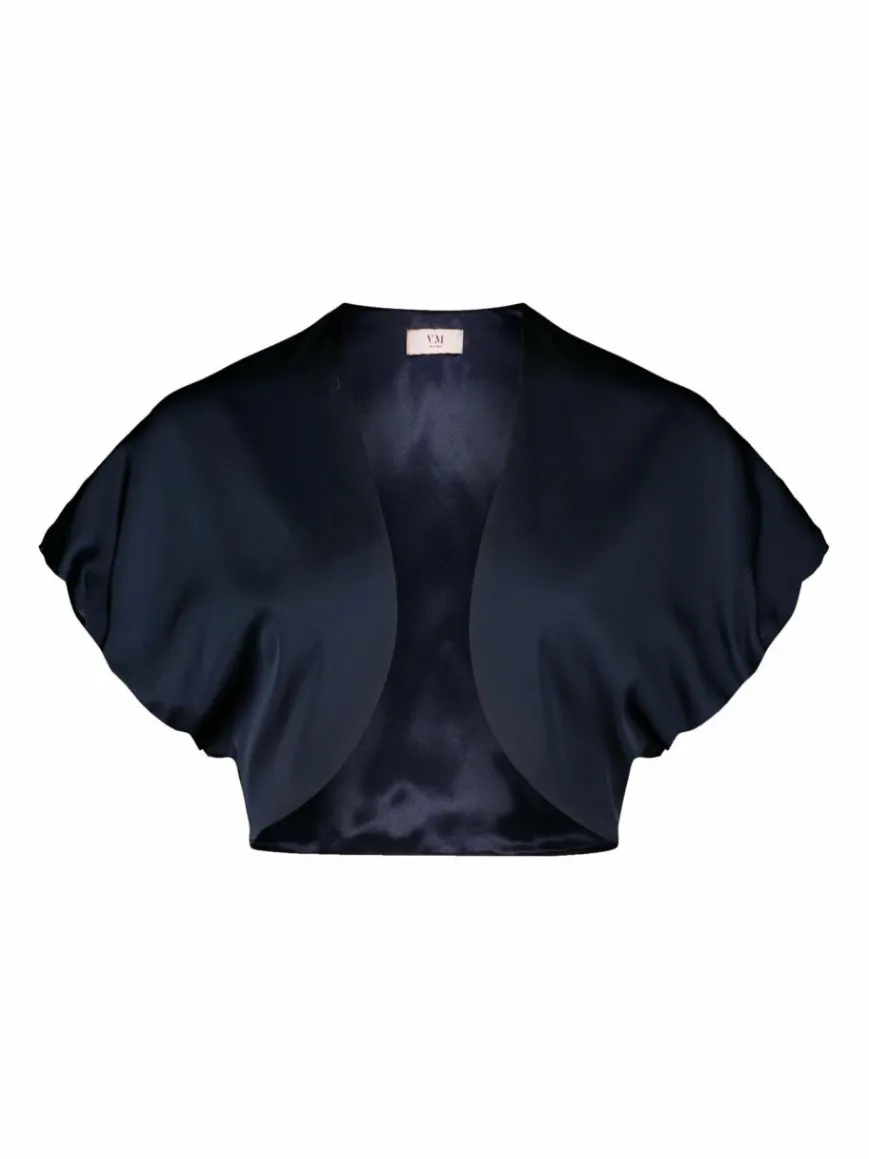 Vera Mont Blazer*Damen Bolero-Jacke marine blau uni