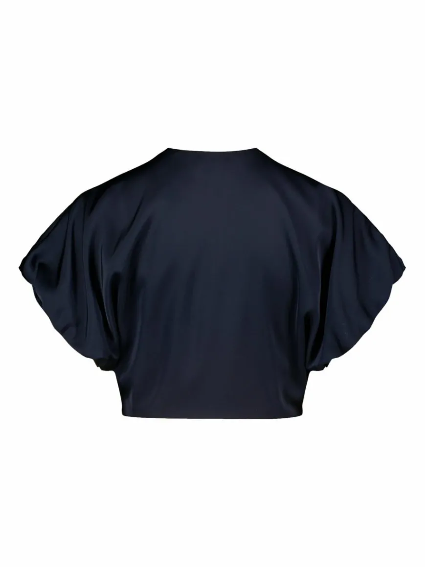 Vera Mont Blazer*Damen Bolero-Jacke marine blau uni