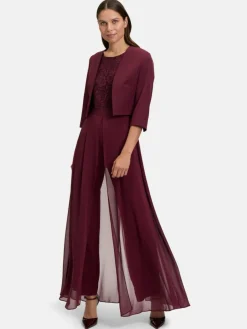 Vera Mont Blazer*Damen Bolero-Jacke bordeaux uni